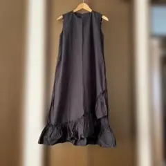 【BIRTHDAY BASH】ブラック ノースリーブ ロングワンピース M