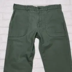 【美品】Engineered Garments ベイカーパンツ カーキ 32のサムネイル