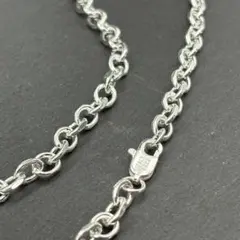 【イタリア製】 シルバー 925 チェーン シンプル ネックレス 6mm