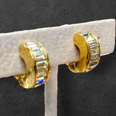 Dior ディオール バゲットストーン イヤリング ゴールド 315