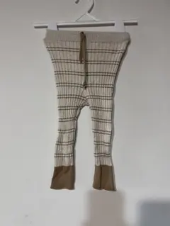 mabli ニットレギンス　ボーダー　ブラウン　12m 80cm 海外服