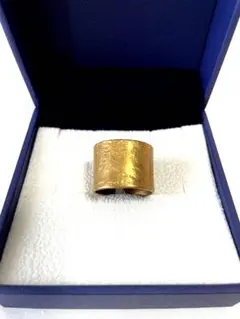 美品✨人気 ゴールド オープンリング 指輪 レディース 太め