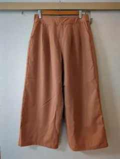 【フォロー割5%オフ‼️訳あり格安】Riche glamour　ワイドパンツ　茶