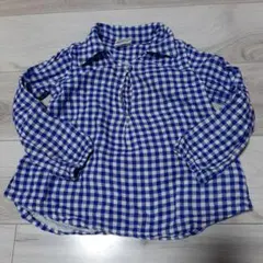 長袖　110　110cm　女の子　ギンガムチェック