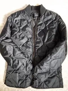 nano・universe ブラック キルティング アウター