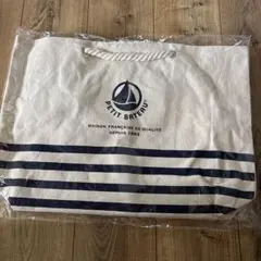 PETIT BATEAU トートバッグ ボーダー柄 新品のサムネイル