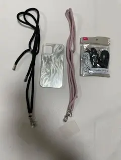 iPhone12ケース　スマホショルダー3本
