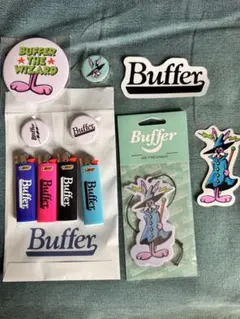 Buffer ステッカー ピンバッジ - メルカリ Buffer ステッカーライター缶バッチtシャツ エアフレッシャー