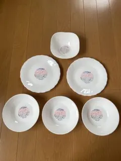 山崎製パン　春のパン祭り　白いお皿 6枚セット 【新品未使用品】