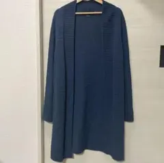 ナノユニバース　ネイビー ロングカーディガン