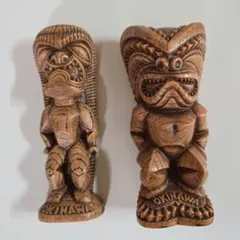 Polynesian Tiki 沖縄 置物 2体セット