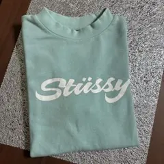 Stüssy ロゴ 半袖 Tシャツ ミントグリーンのサムネイル