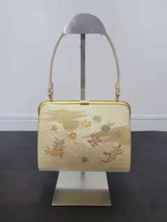 和装用バッグ 着物 小紋 訪問着 上品　結婚式　成人式　ゴールド