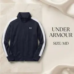UNDER ARMOURトラックジャケット ジャージ 黒S〜M相当スポーツ　秋冬のサムネイル