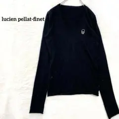 【ルシアンペラフィネ】ニット　セーター　カシミヤ　黒　Mサイズ　ブラックのサムネイル