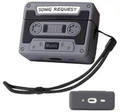 カセットテープ風 AirPodsケース シリコンケース 保護耐衝撃カバー