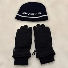 子供用スキー手袋&ニット帽