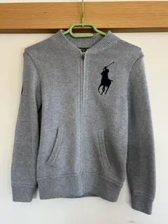 Polo Ralph Lauren グレー ジップアップカーディガン S/P