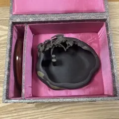 7*7様 書道 硯 老坑水盂雲龍型　美術品　芸術品　骨董品　工芸品　最高級　逸品 書道 硯 梅花坑水盂椿型 美術品 芸術品 骨董品 工芸品 最高級 逸品