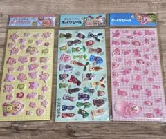 新品未開封　こびとづかん　ぷっくりシール　3種セット　カクレモモジリ等