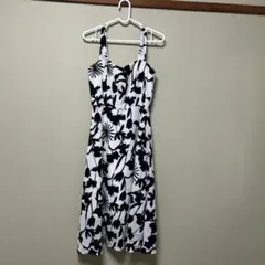 フローラルプリント キャミワンピース ロング丈