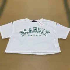 lovetoxicBLANDLYオフショルダー クロップドTシャツ お盆特価のサムネイル