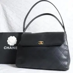 希少！シャネル　マトラッセ　ハンドバッグ　トートバッグ　ラムレザー　ココマーク