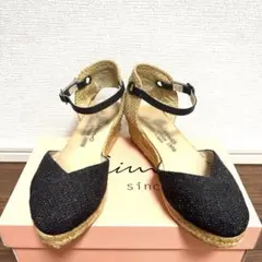 gaimo ガイモ エスパドリーユ ウェッジソールサンダル COPA3 黒 36のサムネイル