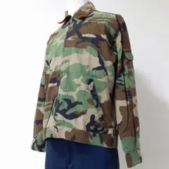 美品☆STUSSY ミリタリージャケット Sサイズ 緑系 迷彩 カモフラ 90s