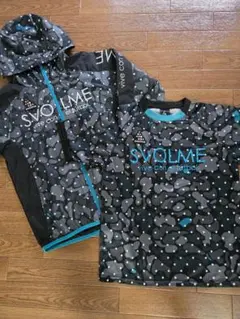 綺麗SVOLME ドット柄ウィンドブレーカーとプラクティスシャツセット