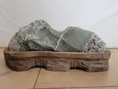 枯滝 思案どころ 水石 木製台座付き - メルカリ