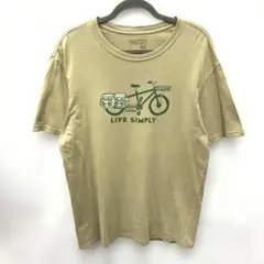 USA製 PATAGONIA LIVE SIMPLY 自転車 Tシャツ ベージュ