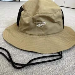 【新品未使用品】Reebok ベージュ バケットハット メッシュサイド　日除付き