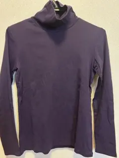 UNIQLO レディース　スーピーマコットン　タートルネックT 長袖