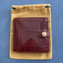 IL BISONTE ボルドー 二つ折り財布