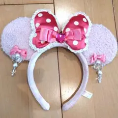 ディズニー ミニー カチューシャ イヤリング ピンク