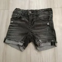 GAP ストレッチミディショートパンツ 6号 クロ寄りのグレー