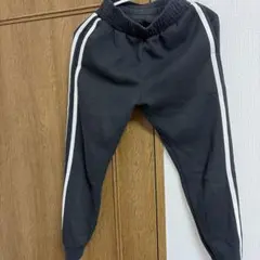 サイドライン スウェットパンツ ブラック