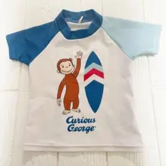 【おさるのジョージ】Curious George ラッシュガード　半袖　90㎝