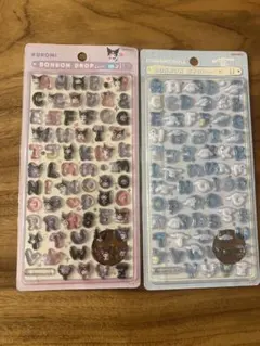 クロミ シナモロール ボンボンドロップシール もじ 2種セット