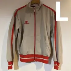 New Balance トラックジャケット ベージュ レッドのサムネイル