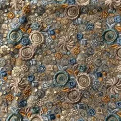 F-11 インド刺繍生地　インド刺繍リボン　はぎれ