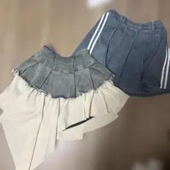 デニム ミニスカート 2枚セット Mサイズ