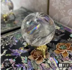 天然石✨✨レインボー水晶✨✨台付