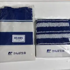 BEAMS／ビームス　ランチトートバッグ&ハンドタオル ♪夏♪新品未使用　送料込のサムネイル