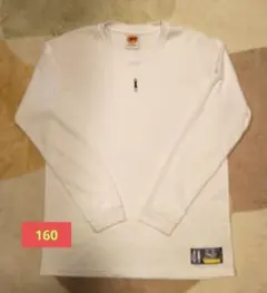 Three Point 長袖バスケT 160 ホワイト