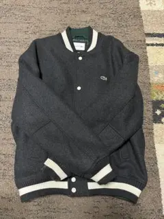 ラコステ（LACOSTE）ウールブレンドスタジアムジャケット L グレー