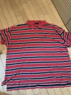 NAUTICA 赤 ポロシャツ 5X Bboy