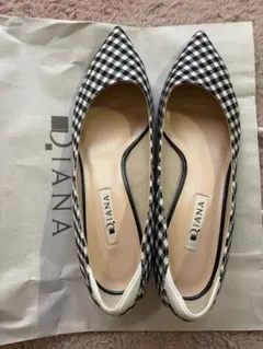 Diana ギンガムチェック パンプス