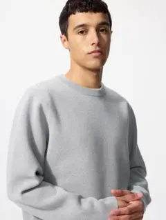 11月15日まで　ウォッシャブルミラノリブクルーネックセーター　ユニクロ